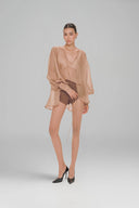 Brown Paris Overshirt for women, from Pham Studio, The Viet Concept 