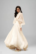 White Du Mien Maxi Dress for women, from Guyehi Studio, The Viet Concept 