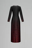 Muse Ombre Leopard Crystal-Embellished Silk-Lined Maxi Dress for women, from DANG PHONG DESIGNER, The Viet Concept