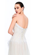 Wings of Hope Feather-Embellished Tulle A-Line Evening Gown for women, from MR CRAZY & LADY SEXY, The Viet Concept 