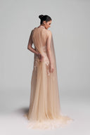 Cream Lace Tulle Vanessa Gown For Women, from DUONG ATELIER, The Viet Concept