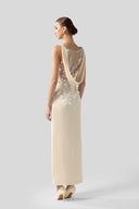 Serena Handcrafted Lace-Back Silk Evening Gown for women, from DANG PHONG DESIGNER, The Viet Concept