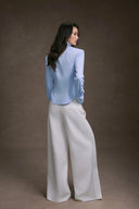 KEIRA TONG • Folded Layer High-Waisted Straight-Leg Tailored Pants