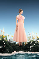 Rosemary Embellished Corset Mesh Evening Gown for women, from LINH PHUNG, The Viet Concept
