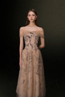Julia Abstract Print Maxi Dress for women, from JOSEPHINE, The Viet Concept 