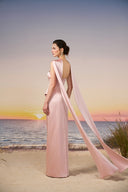 Luz Étoile Crystal Waist Silk Taffeta Gown for women, from 21SIX, The Viet Concept