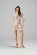 Cordelia Floral Embellished Mesh Mini Dress for women, from VONTIER DE MONTIER, The Viet Concept