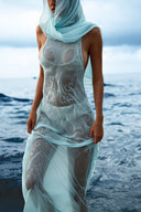 Natasha Étoile Draped Silk Maxi Dress for women, from HUELLEY ROSE, The Viet Concept
