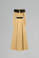 Crystal Embellished Off-Shoulder A-Line Silk Taffeta Evening Dress for women, from IHF ATELIER, The Viet Concept 