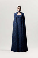 GVLUX • Rococo Asymmetry Denim A-Line Dress