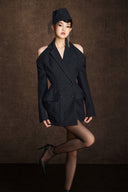 Drop-Shoulder Off-Shoulder Suit Dress for women, from KEIRA TONG, The Viet Concept 