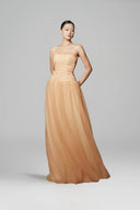 Sona Étoile Smocked Tulle Maxi Dress for women, from BYDI, The Viet Concept 