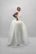 Wilted Lotus Bloom Sculpted Petal Evening Gown for women, from DAS LA VIE, The Viet Concept 