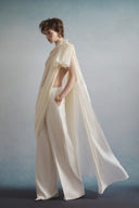 Glow Asymmetric Pleated Pants for women, from HA THANH VIET, The Viet Concept 