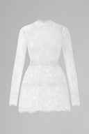 Celestia Pearl-Embellished Mesh Lace Mini Dress for women, from IHF STUDIO, The Viet Concept