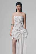White Orchid Mini Dress for women, from Keira Tong, The Viet Concept 