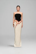 Shamsa Crystal Petal Silk Taffeta Evening Gown for women, from 21SIX, The Viet Concept