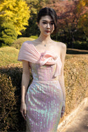 Pink Astrelle Maxi Dress for woman, from CALISTA, The Viet Concept 