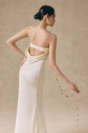 Étoile Pearl Silk Taffeta Strapless Maxi Gown for women, from VONTIER DE MONTIER, The Viet Concept