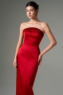 Yasmin Silk Taffeta Strapless Crystal-Embellished Bodycon Gown for women, from 21SIX, The Viet Concept