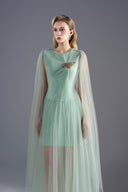 ROSEE de MATIN • Mint Tuller Heart Midi Dress