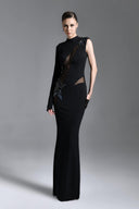Étoile Luxe Fitted Evening Gown for women, from TRAN D TRI, The Viet Concept 