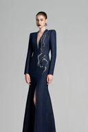 Wood Grain Crystal Embellished Mermaid Dress for women, from GVLUX, The Viet Concept 