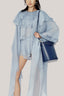  Blue Lanata Blouson Flute Sleeved Chiffon Extra Short Length Set for women, from Dá La vie, The Viet Concept 