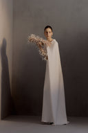 HA THANH VIET • Demeter Sculpted Poly Knit Maxi Evening Dress