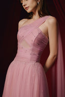 Clara One-Shoulder Draped Tulle Evening Gown for women, from JOSEPHINE, The Viet Concept