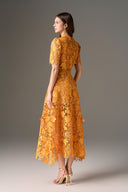 Amber Fleur Embellished Lace Midi Dress for women, from IHF STUDIO, The Viet Concept