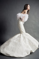 LINH PHUNG • Victoire Baroque Feather Mermaid Gown