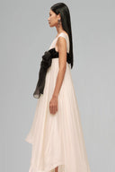 Cadeau Silk Bow Maxi Gown for women, from Guyehi Studio, The Viet Concept 
