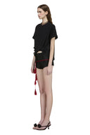 Luxe Double Tie Organza Voile Shirt for women, from DAS LA VIE, The Viet Concept 