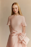WHITE PLAN • Wilton Couture Taffeta Midi Dress