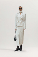 Aseel Belted Double-Breasted Twill Coat for women, from HOBB, The Viet Concept