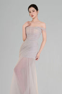 Blue Grey Alice Maxi Dress for women, from BYDI, The Viet Concept 