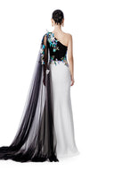 Butterfly Garden One-Shoulder  Lace Tulle Couture Gown fir women, from MR CRAZY & LADY SEXY, The Viet Concept 