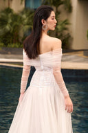 Marilyn Off-Shoulder Lace & Tulle Corset Evening Gown for women, from 21SIX, The Viet Concept