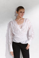 Juven Draped Lace Couture Top for women, from Arti, The Viet Concept
