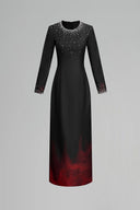 ÉLISE Crystal Ombre Embellished Maxi Evening Dress for women, from DANG PHONG DESIGNER, The Viet Concept