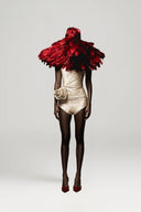 Delicia Feathered Mesh A-Line Couture Hat for women, from DAS LA VIE, The Viet Concept 