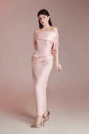 Genesis Nebula Off-Shoulder Maxi Dress for women, from DO LONG, The Viet Concept 