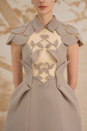 ROSEE de MATIN • Gray Rose Mini Dress