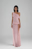  Light Pink Natalie One-shoulder Maxi Dress for women, from Huelley Rose, The Viet Concept 