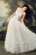 LINH PHUNG • Nubelia Sculpted Draped Tulle Evening Gown