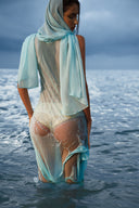 Natasha Étoile Draped Silk Maxi Dress for women, from HUELLEY ROSE, The Viet Concept