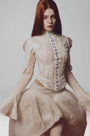 Cream Elizabeth Top for women, from La Vierge, The Viet Concept 