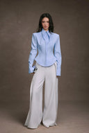 KEIRA TONG • Sculpted Cupped Collar Tailored Shirt