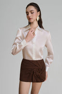 Ola Straight Draped Skirt for woman, from ARTI, The Viet Concept 